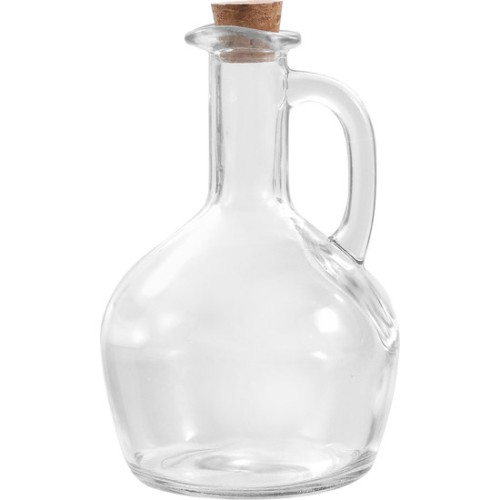 Aceitera de Vidrio 350ml con Tapon de Corcho La Medi - Accesorio de Cocina Elegante