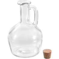 Aceitera de Vidrio 350ml con Tapon de Corcho La Medi - Accesorio de Cocina Elegante