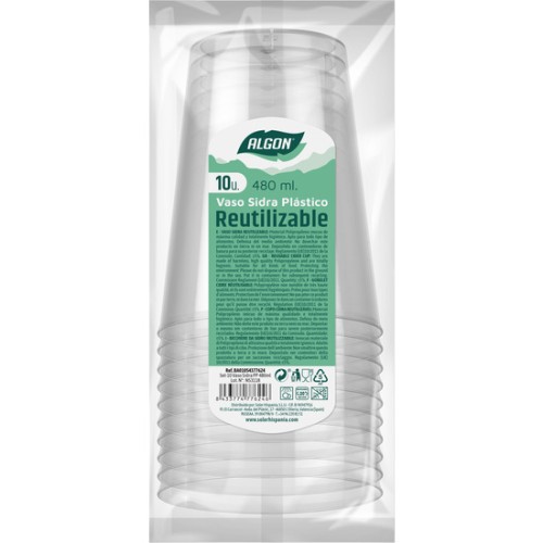 Set of 10 Algon Cider Glasses 480ml