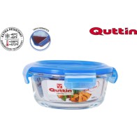 Round Lunch Box with Lid New Blue 13.8cm Quttin