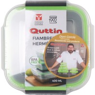 Square Hermetic Lunch Box 400ml Quttin