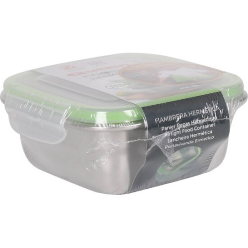 Fiambrera Hermética Cuadrada 400ml Quttin