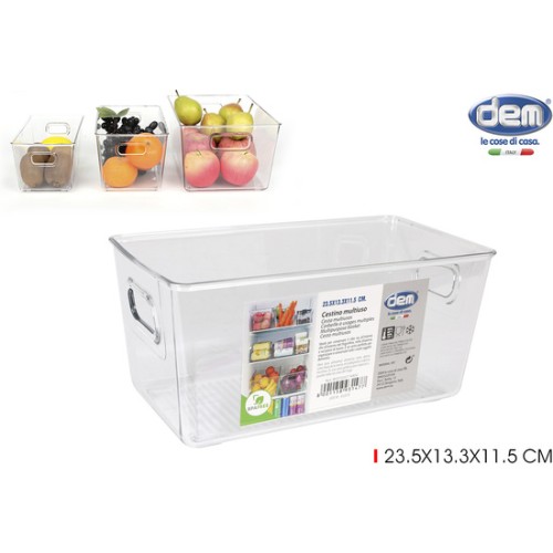 Transparent Multi-Purpose Storage Basket
