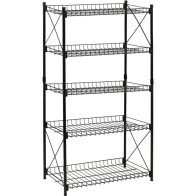 5-Tier Metal Shelf 52x34x110 Confortime