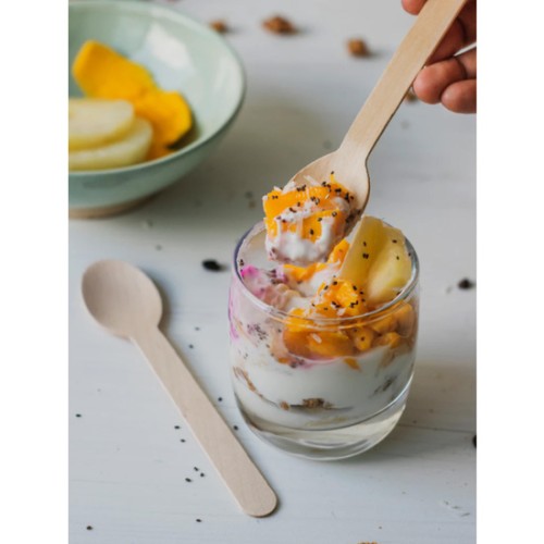 Set of 50 16cm Wooden Spoons Algon