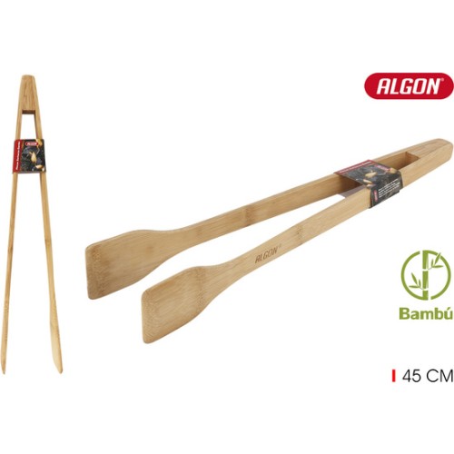 45cm Bamboo Barbecue Tongs