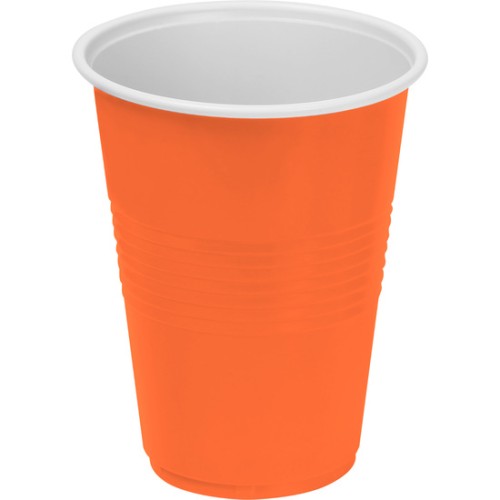 Set-25 Vaso Bicolor Naranja-Bl 250 Algon