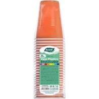 Set-25 Vaso Bicolor Naranja-Bl 250 Algon
