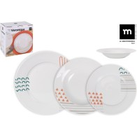 Round Dinnerware Set 12pcs Veronique