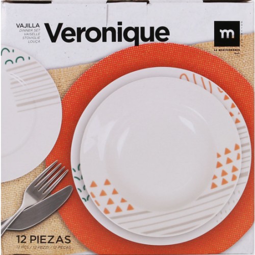 Round Dinnerware Set 12pcs Veronique