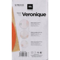 Round Dinnerware Set 12pcs Veronique