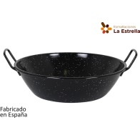Paellera Honda Bordonada 32cm - 5L Jaspeada