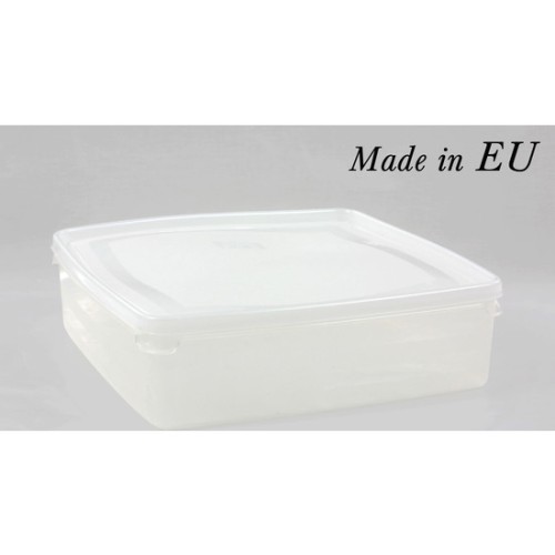 Square Lunch Box 2.75L Assorted Colors for Meal Preparation