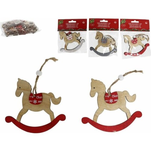Horse Rocking Ornament Set