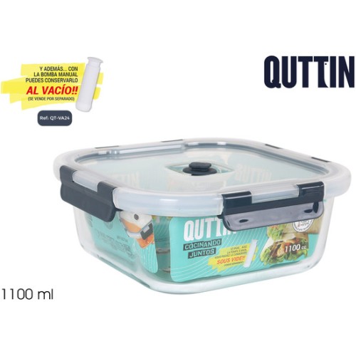 Square Food Container with Lid 18.8x18.8cm