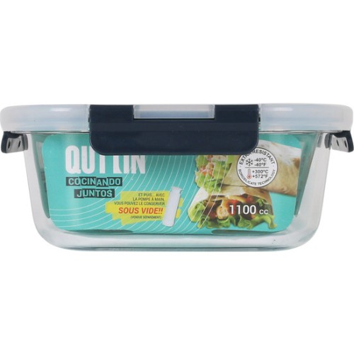 Square Food Container with Lid 18.8x18.8cm