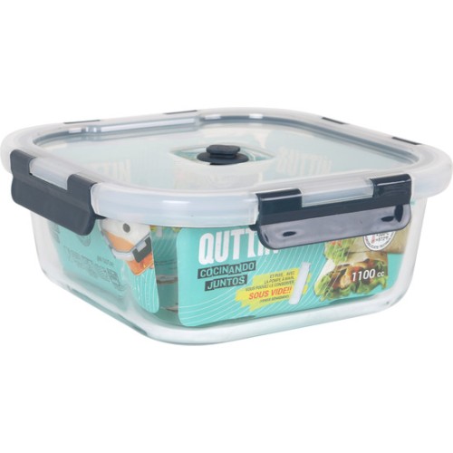 Square Food Container with Lid 18.8x18.8cm