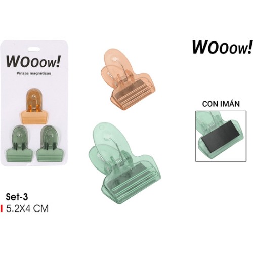 Set of 3 Magnet Bag Clips