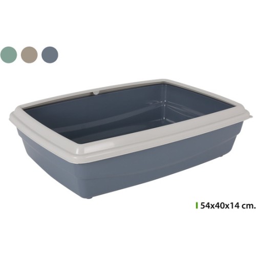 Jumbo Plastic Cat Bed 54x40cm - Assorted Colors