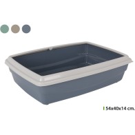 Jumbo Plastic Cat Bed 54x40cm - Assorted Colors