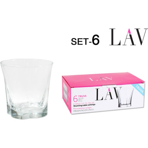 Set of 6 Water Glasses 280cc Truva