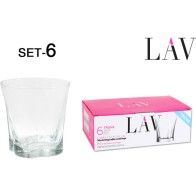 Set of 6 Water Glasses 280cc Truva