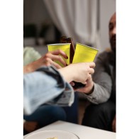 Set of 10 Bicolor Cups Lemon-Blue 450 Algon