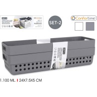 Set de 2 cestas multiusos