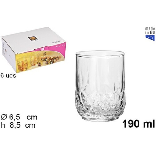 Glass Wine Glass Rystal 190ml
