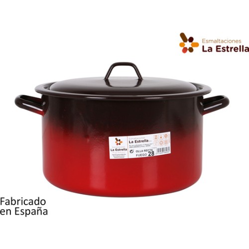 Olla Recta C/tapa 28cm - 9,7l Fuego