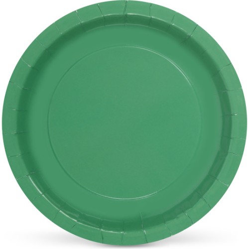 Set of 10 Green Soy Paper Plates 20c Algon