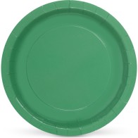 Set of 10 Green Soy Paper Plates 20c Algon