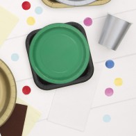 Set of 10 Green Soy Paper Plates 20c Algon