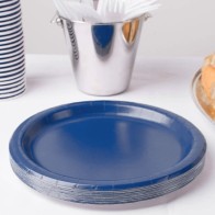 Set of 10 Blue Sugarcane Plates