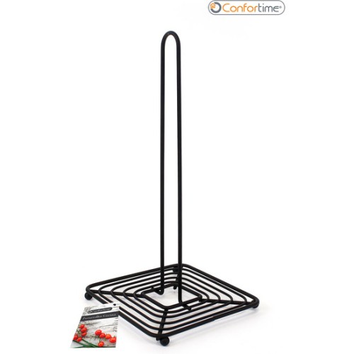 Black Kitchen Roll Holder Confortime
