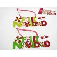 Cartel Feliz Navidad 20 Cm Surtidos