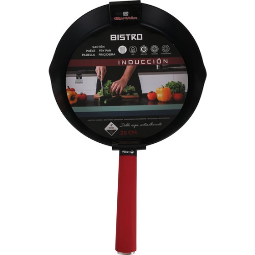 28cm Soft Grip Induction Aluminum Pan