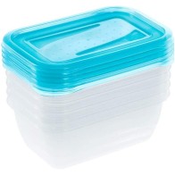 Set of 5 Fredo Fresh Lunch Boxes for Meal Prep and Storage