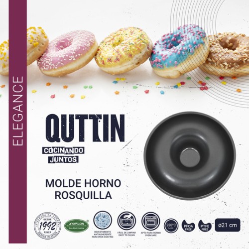Quttin 21cm Doughnut Baking Mold