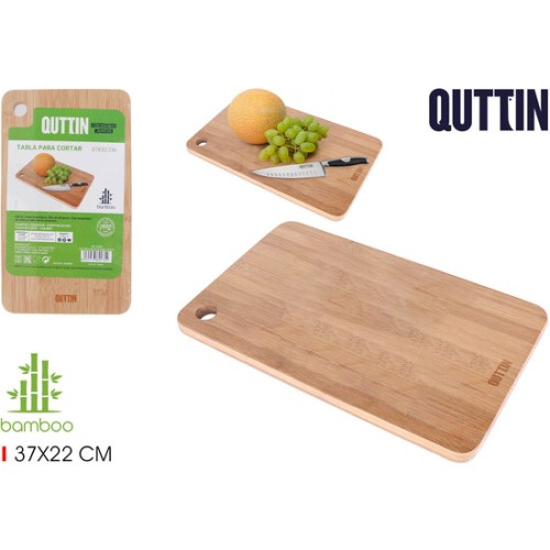 Bamboo Cutting Board 37x22cm Quttin - Eco-Friendly Kitchen Tool