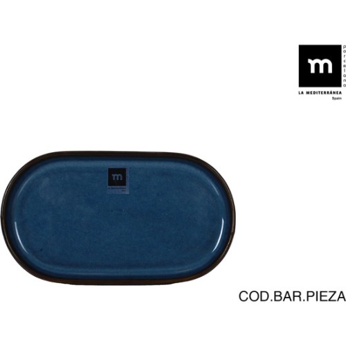 Oval Tray 20x11cm Chester Blue