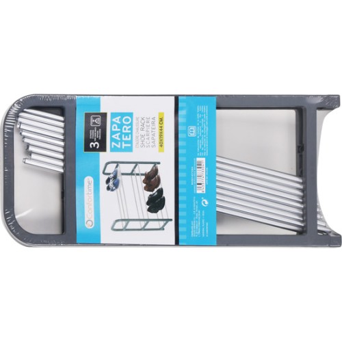 3-Tier Metal Shoe Rack for Shoe Organization