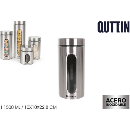 1500ml Glass Steel Jar Quttin