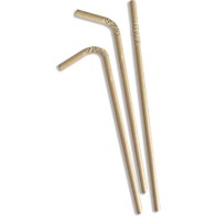Set of 50 Kraft Paper Straws Eco-Friendly