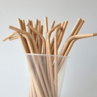 Set of 50 Kraft Paper Straws Eco-Friendly