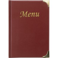 Porta Menús Burdeos Basic A5 - Presentación Elegante