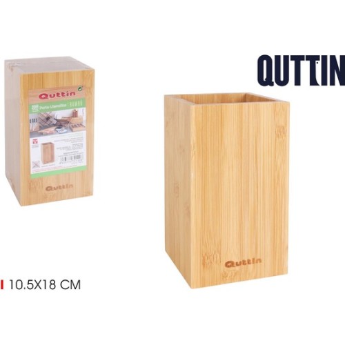 Bamboo Utensil Holder Quttin 10.5x18cm