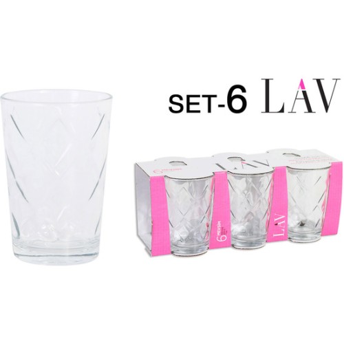 Set of 6 Water Glasses 205cc Mevsim