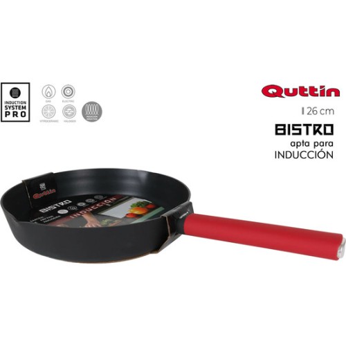 Sartén 26cm Aluminio Press Con Mango Soft Inducción Bist