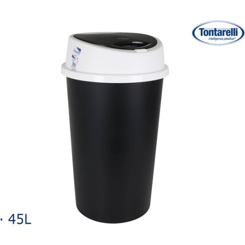 Cubo de Basura con Tapa Push 45L Bingo